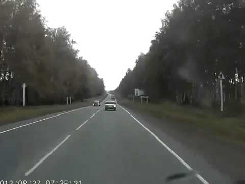 Неадекватное поведение на дороге Авария на видеорегистратор! ДТП