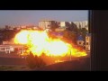 Смотреть Момент Взрыва Заправки в Центре Махачкалы 08.08.14